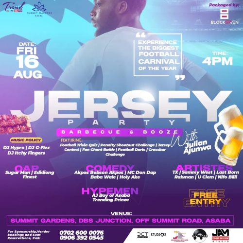 Event Summary – Jersey Party, Barbecue & Booze | Packaged by Block7 Agency
